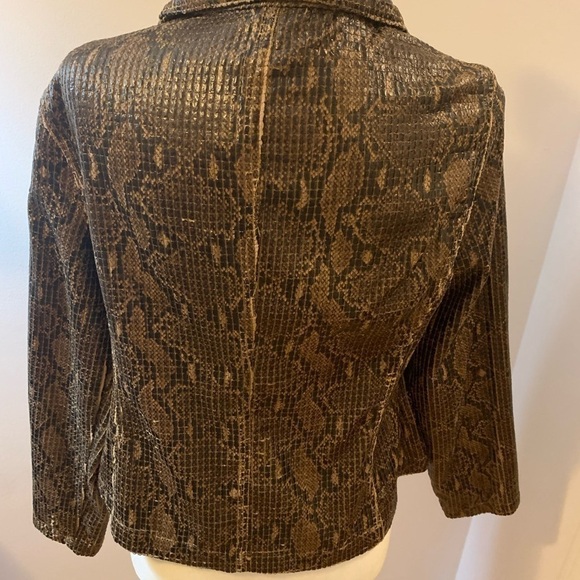Ruby Rd snake skin classic jacket, size 12 - Picture 7 of 8